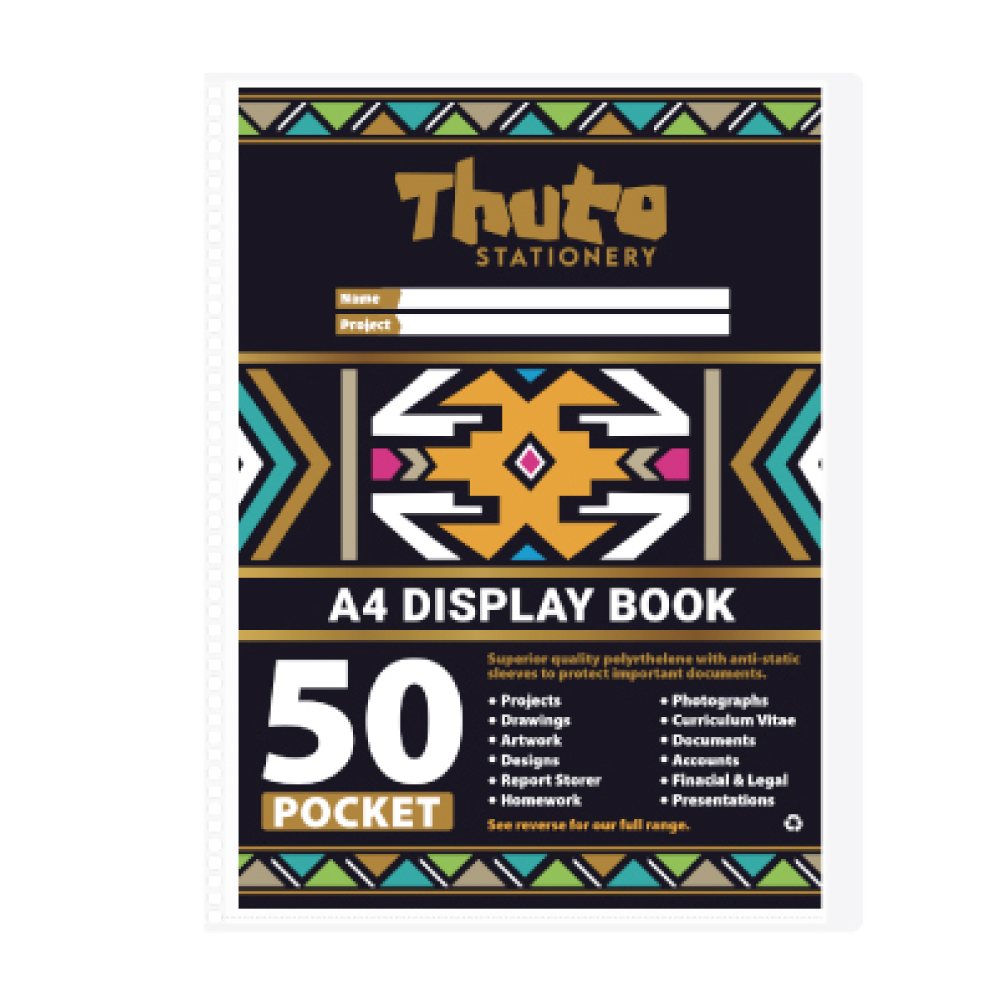 50 A4 Hard Cover Display File -Ndebele