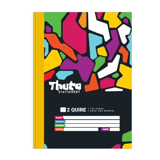 A4 192 Quire Quad and Margin - Jazzy