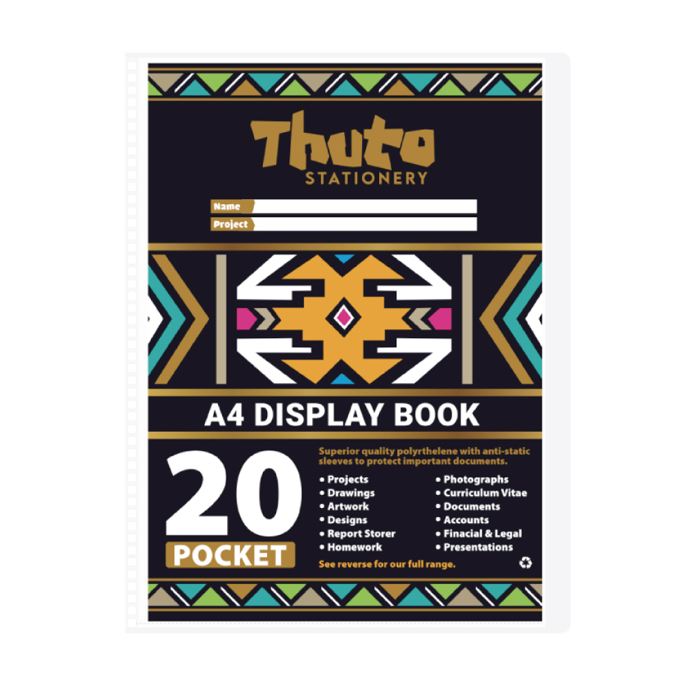 20 A4 Hard Cover Display File -Ndebele