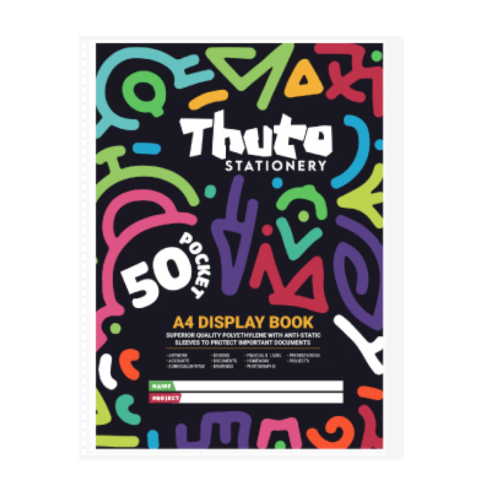 50 A4 Hard Cover Display File -Classic