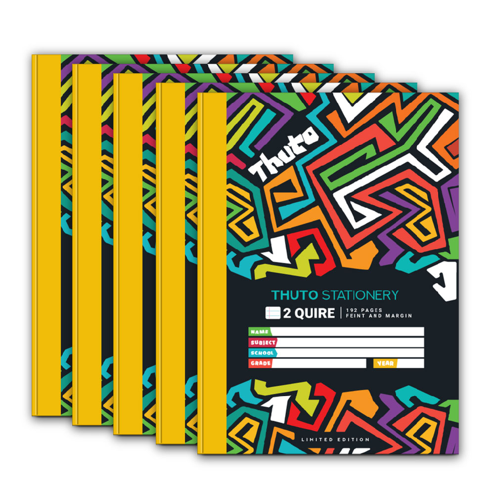 Thuto Counter Book A4 192 Pages Feint & Margin (Pack of 10) - Limited Edition A4 192 Quire Feint & Margin - Pack of 5 - Limited Edition