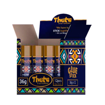 Thuto Stationery Glue Stick 36g - Box of 12 - Ndebele Edition